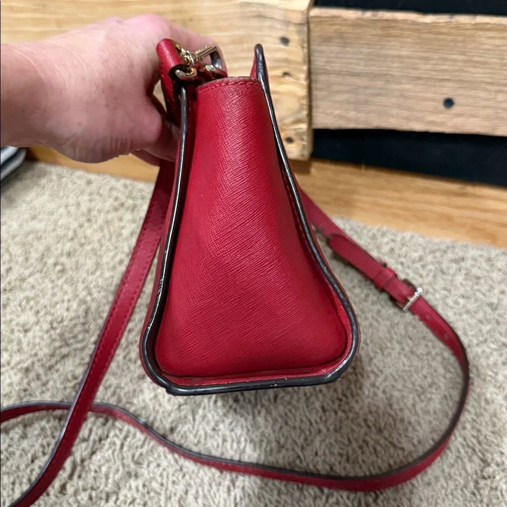 Michael‎ Kors Selma Red Saffiano Leather Red Crossbody bag